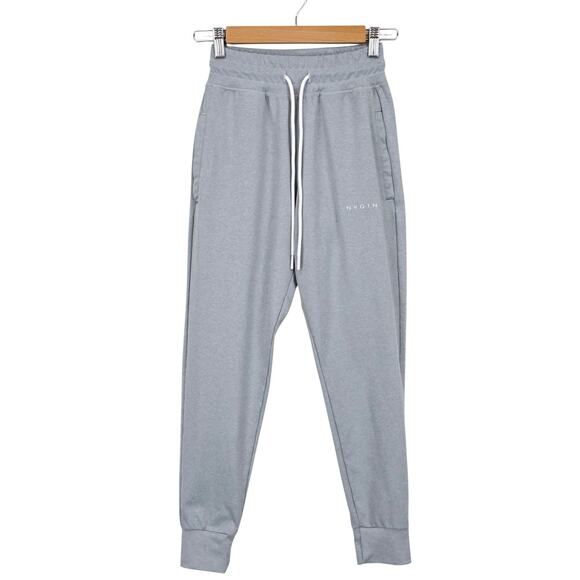 NVGTN High Rise Drawstring Jogger Lounge Pant Silver Mist Light Grey Size Small - Picture 1 of 7